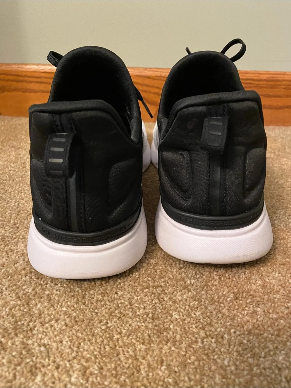 APL Techloom Tracer Black and White Knit  Training Shoe Mens